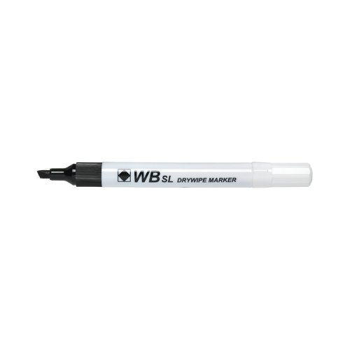 Black Whiteboard Markers Chisel Tip (Pack of 10) WX26035 | 