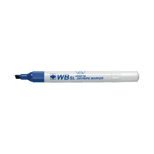 Blue Whiteboard Markers Chisel Tip (Pack of 10) WX26036 | 