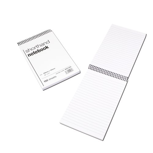 Spiral Shorthand Notebook 150 Leaf (Pack of 10) WX31002