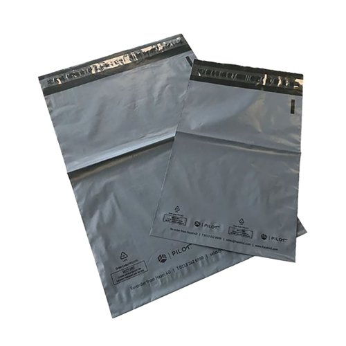 Pilot Opaque Poly Mailing Bag 432x560mm Grey Pack of 500 5056301801162