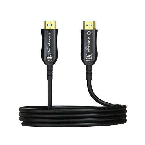 Mediarange Active Optical HDMI Ethernet Cable V2.0 18 Gbps 20M Black MRCS224