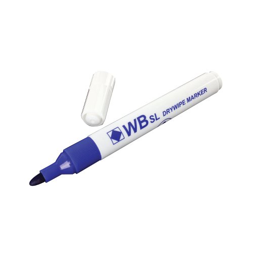 Blue Whiteboard Marker Pens Bullet Tip (Pack of 10) WB15 804001 | WX98002 | 