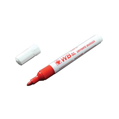 Red Whiteboard Marker Pens Bullet Tip (Pack of 10) WB15 804025 | 