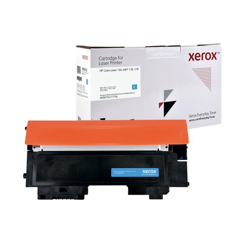 Xerox Everyday Replacement HP 117A W2071A Laser Toner Cyan 006R04592 700 Page Yield