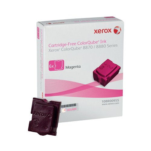 Xerox ColorQube 8870 Solid Ink Stick Magenta (Pack of 6) 108R00955