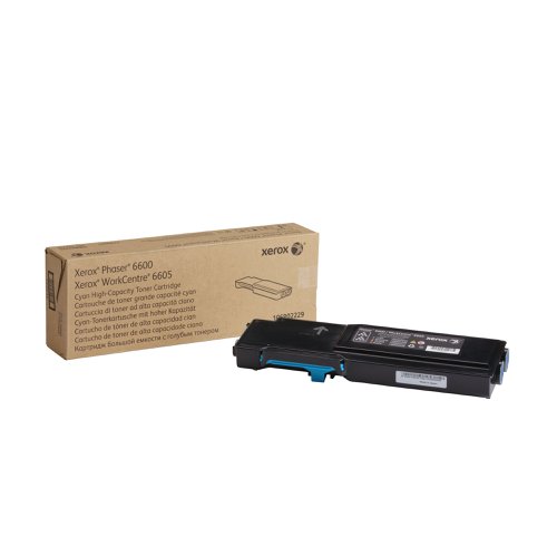 Xerox Phaser 6600/WorkCentre 6605 Toner Cartridge High Yield Cyan 106R02229