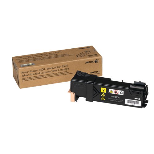 Xerox Phaser 6500 Yellow Toner Cartridge 106R01593