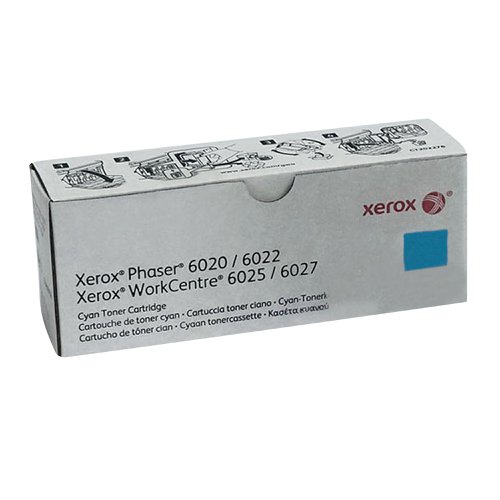 Xerox Phaser 6020/6022 WorkCentre 6025/6027 Toner Cartridge Cyan 106R02756