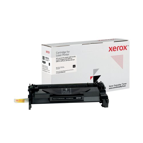 Xerox Everyday Replacement For CF226A/CRG-052 Laser Toner Black Standard Capacity Yield 3100 Pages 006R03638