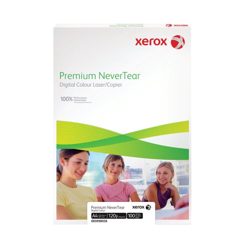 Xerox Copier A4 Premium Nevertear 95 Micron White (Pack of 100) 83703