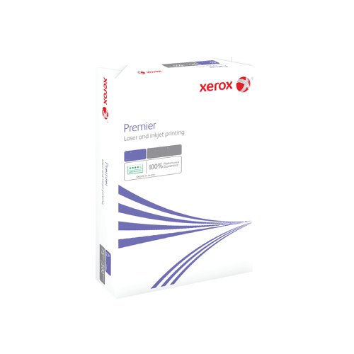 Designed for mono inkjets and laser printers, Xerox Premier A4 Paper is the premium choice for business copier paper. The high opacity ensures sharp contrast for text, even when printing on both sides of the page. The smooth surface is designed for reliable performance when printing high volumes, reducing jams. It's eco-friendly as well, produced with EU Ecolabel certification. This heavier weight 100gsm paper is ideal for documents requiring a premium finish.