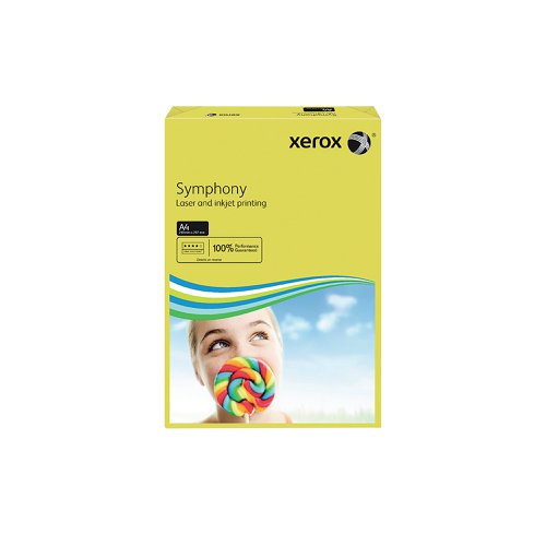 Looking to add some colour to your life? Xerox A4 Symphony dark yellow paper helps your documents stand out from the pack. Created according to the exacting standards applied to all Xerox products, it has the same smooth surface, printability and excellent opacity we have come to expect. Designed for high speed, high volume printing and compatible with all laser, inkjet and copier printers, this 80gsm paper is nothing less than the very best.