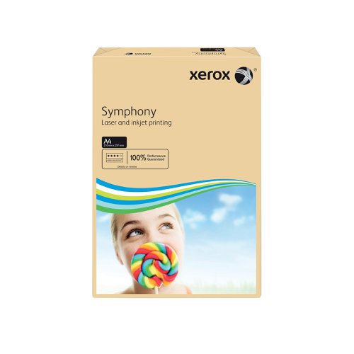 Looking to add some colour to your life? Xerox A4 Symphony Pastel Salmon Paper helps your documents stand out from the pack. Created according to the exacting standards applied to all Xerox products, it has the same smooth surface, printability and excellent opacity we have come to expect. Designed for high speed, high volume printing and compatible with all laser, inkjet and copier printers, this 80gsm paper is nothing less than the very best.