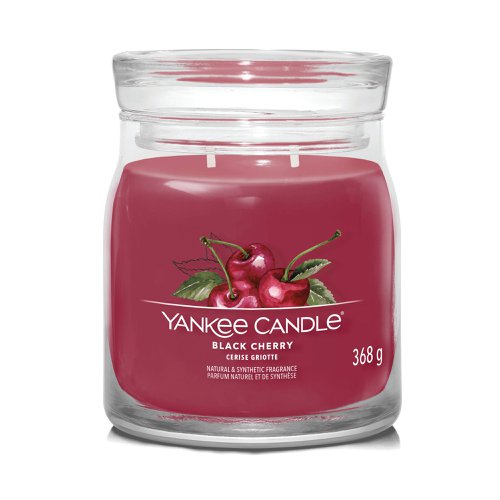 Yankee Candle Signature Medium Jar 368g Black Cherry (Pack of 4) 1701391E | YC12512 | Newell Brands