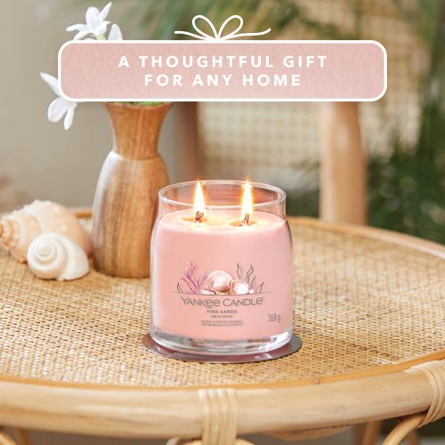 Yankee Candle Signature Medium Jar 368g Pink Sands (Pack of 4) 1629996E | YC12884 | Newell Brands