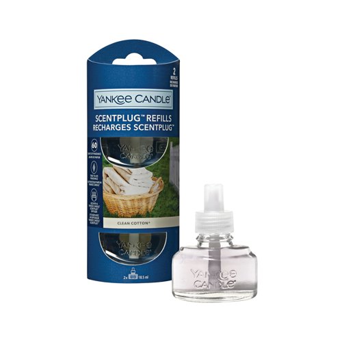 Yankee Candle Scent Plug Refill 2-Pack Clean Cotton (Pack of 4) 1723617E