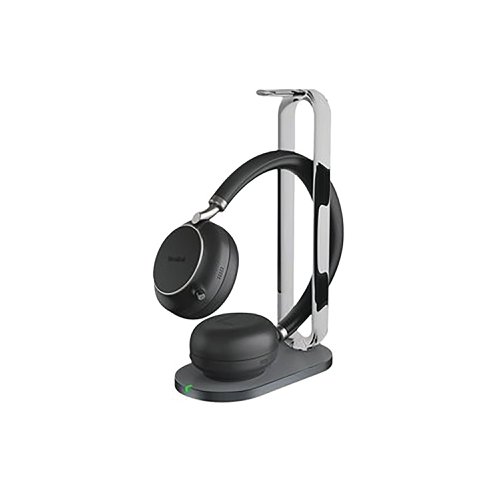 Yealink BH76 Wireless Binaural On-ear Headset MS Teams USB-A via Bluetooth Adapter Black 1208617