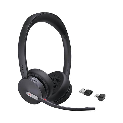 Yealink BH70 Wireless Stereo Binaural Headset USB-C/A MS Teams Black 89077