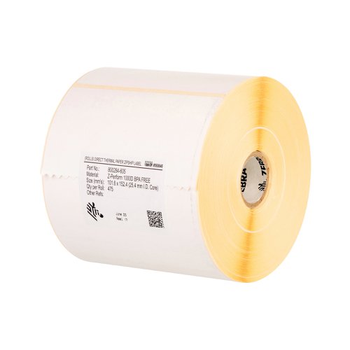 Zebra Z-Perform 1000D Thermal Label Roll 102x152mm (Pack of 4) 87809 | ZEB26282 | Zebra Technologies