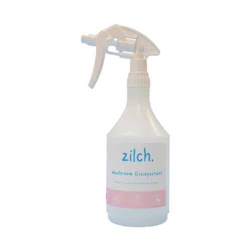 Zilch Washroom Disinfectant Trigger Spray Bottle Red 750ml SCPPBOTTLE75WDP