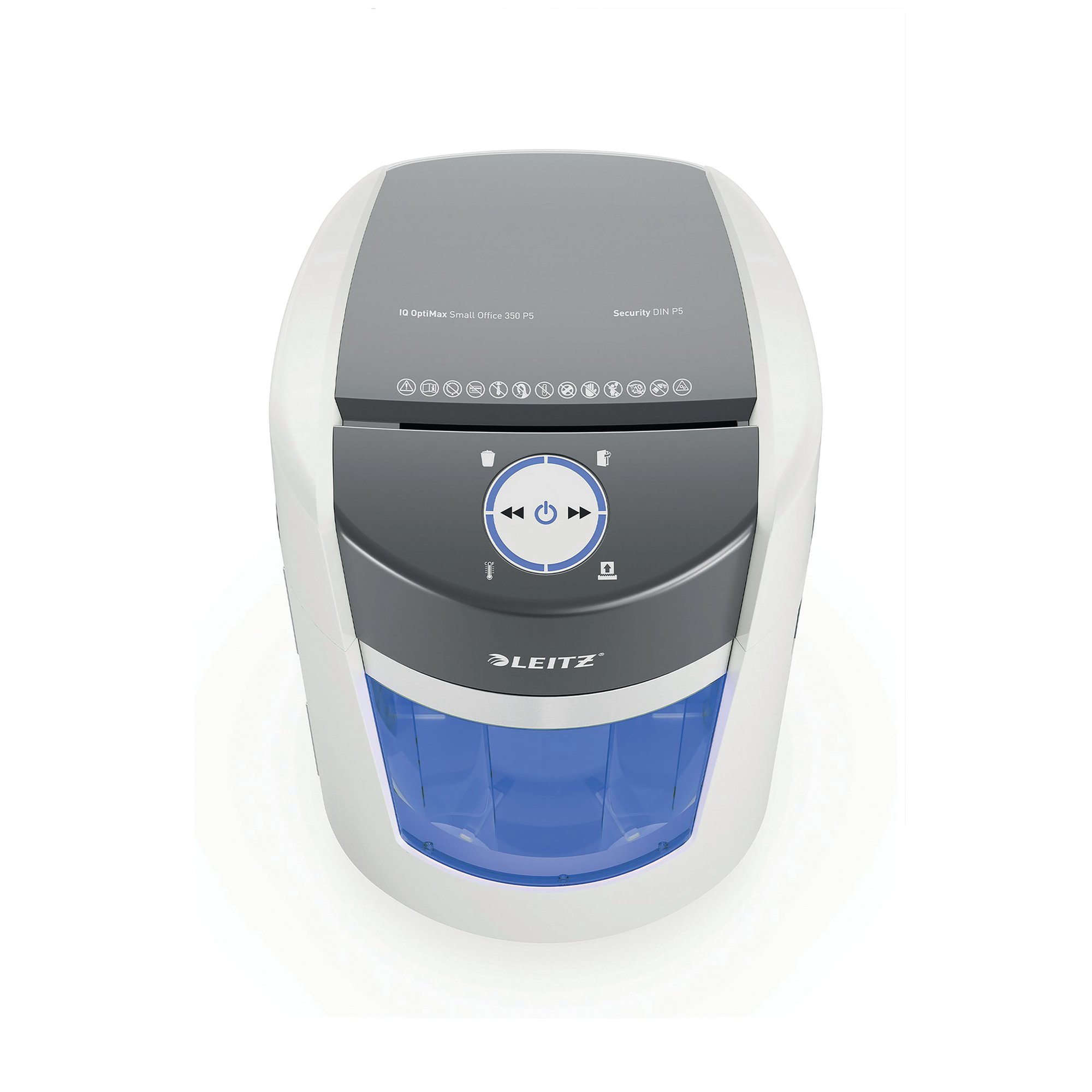 Leitz IQ OptiMax Small Office Paper Shredder 22L White 83591000