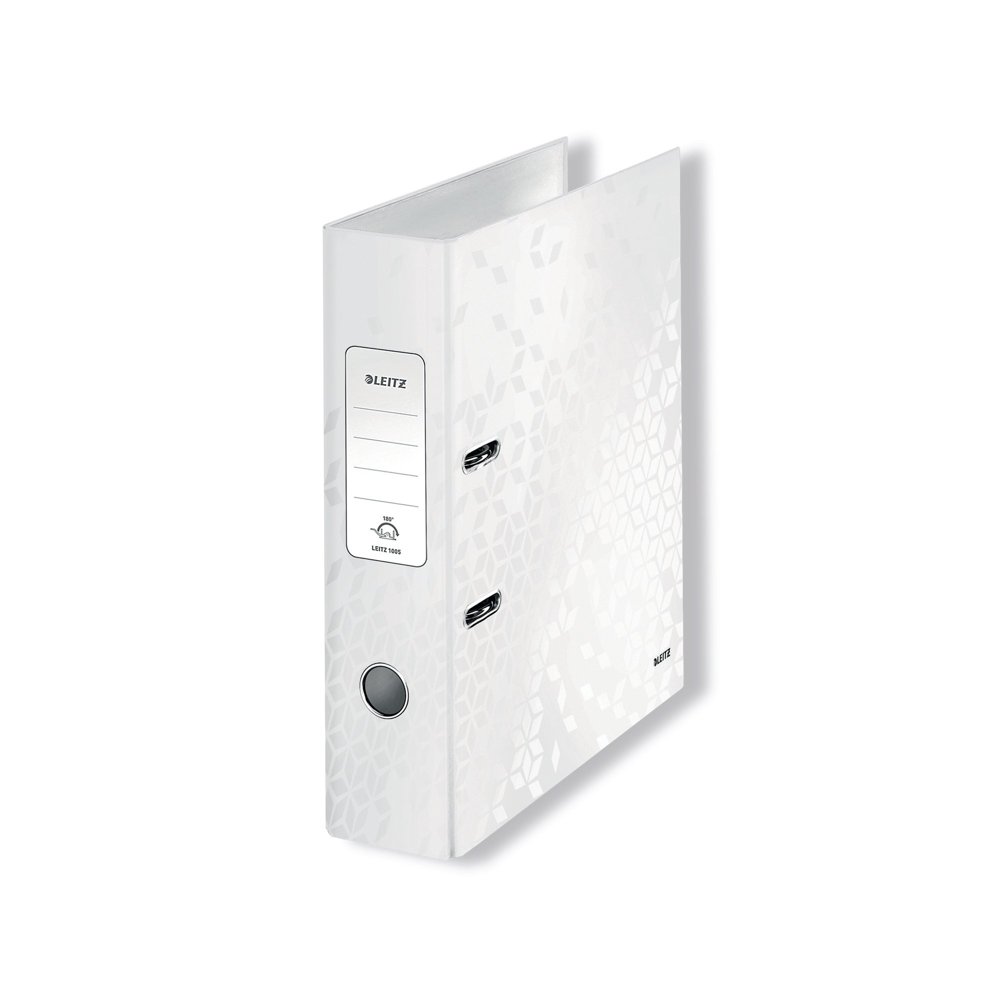 Leitz 180 WOW Lever Arch File A4 80mm White Pack of 10 10050001