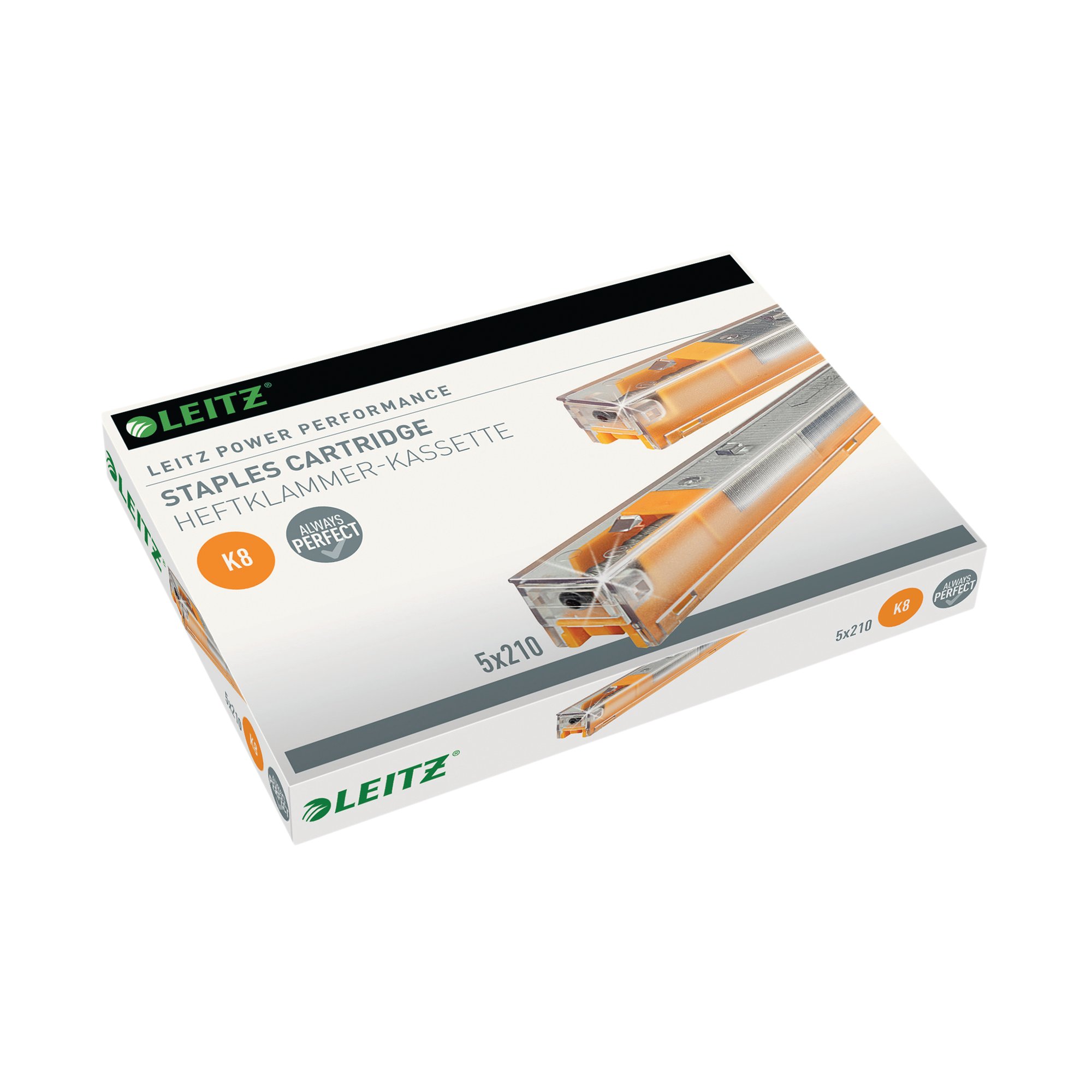 Leitz 8mm Yellow Heavy Duty Staple Cartridge Pack of 5 55920000