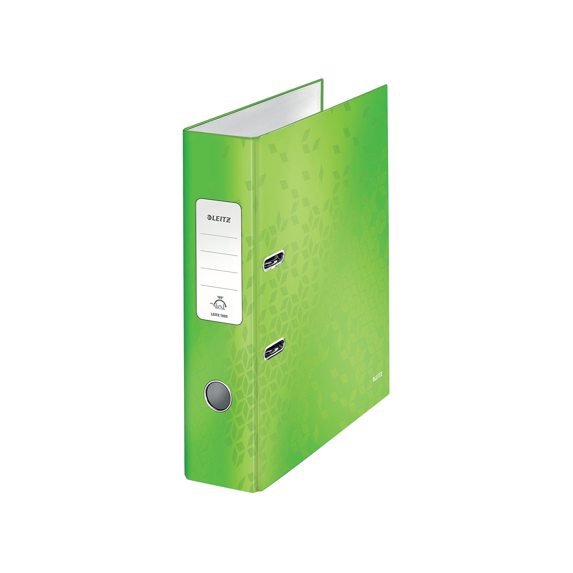 Leitz 180 WOW Lever Arch File A4 80mm Green Pack of 10 10050054