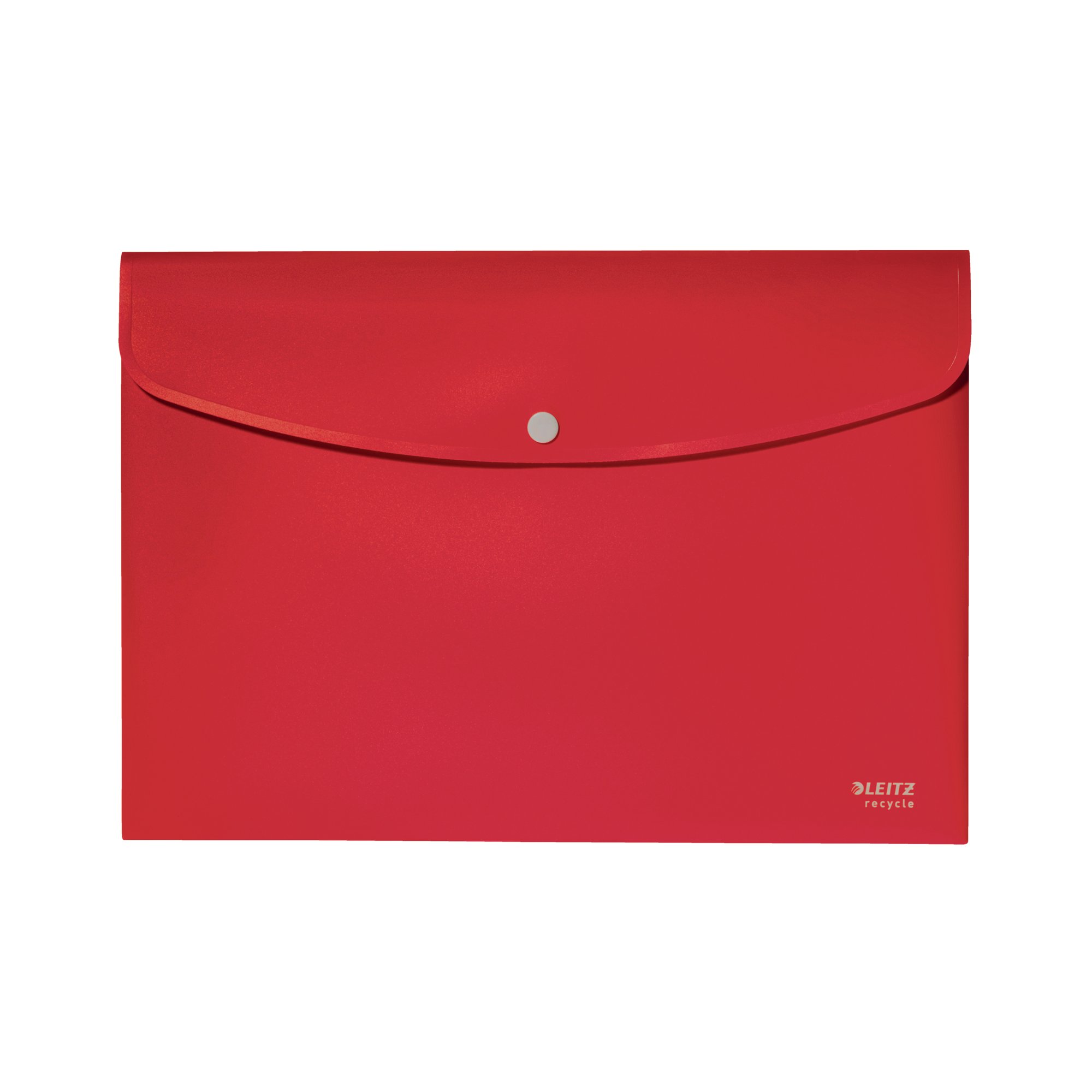 Leitz Recycle Document Wallet Plastic A4 Red (Pack of 10) 46780025