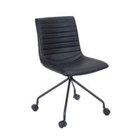 Wander Polyurethane Leather Meeting Chair Black 1043476ND
