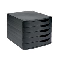 5 Star Elite Desktop 5 Drawer Set A4 Documents up to 260x350mm Black/Black