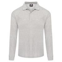 ORN Weaver Long Sleeved Polo Shirt Unisex Ash M 1170.AS.M