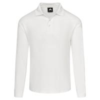 ORN Weaver Long Sleeved Polo Shirt Unisex White L 1170.WH.L