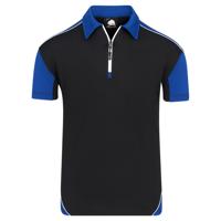 ORN Fireback Wicking Polo Shirt Unisex Black/Royal Blue 2XL 1183.BKRY.2XL