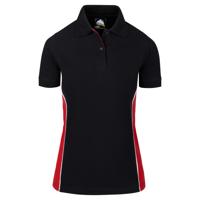 ORN Silverswift Ladies Polo Shirt Black/Red 6 1186.BKRD.6
