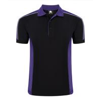 ORN Avocet Polo Shirt Unisex Black/Purple 4XL 1188.BKPU.4XL