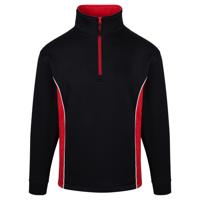 ORN Silverswift Quarter Zip Sweatshirt Unisex Black/Red XS 1278.BKRD.XS