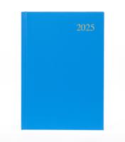 5 Star 2025 A5 Day To Page Diary Blue