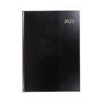 5 Star 2025 A4 Day to page diary Black