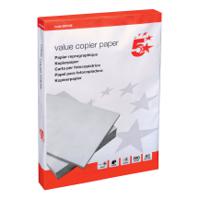 5 Star Value Copier Paper Ecolabel Multifunctional Ream-Wrapped 80gsm A3 White (Pack of 500)