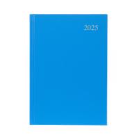 5 Star 2025 A4 Day To Page Diary Blue