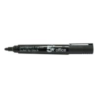 5 Star Office Permanent Marker Xylene/Toluene-free Smear Proof Bullet Tip Black (Pack of 12)