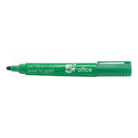 5 Star Office Permanent Marker Xylene/Toluene-free Smear proof Bullet Tip Green (Pack of 12)