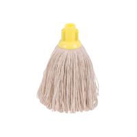 2Work Twine Rough Socket Mop 12oz Yellow (Pack of 10) 2W04294