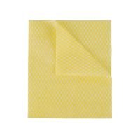 2Work Economy Cloth 420x350mm Yellow (Pack of 50) 2W08171