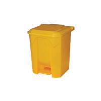 2Work Pedal Bin 30 Litre Yellow 2W10777