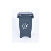 2Work Static Bin with Feet 50 Litre Grey 2W10796
