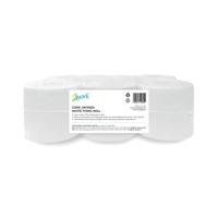 2Work 2-Ply Hand Towel Roll 175m Embossed White Pack of 6 2W10824