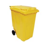2Work Wheelie Bin 360 Litre Yellow 2W10852