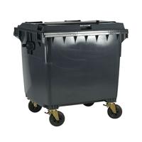 2Work Wheelie Bin 660 Litre Grey 2W10864